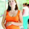 pregnant woman at the pharmacy drugstore